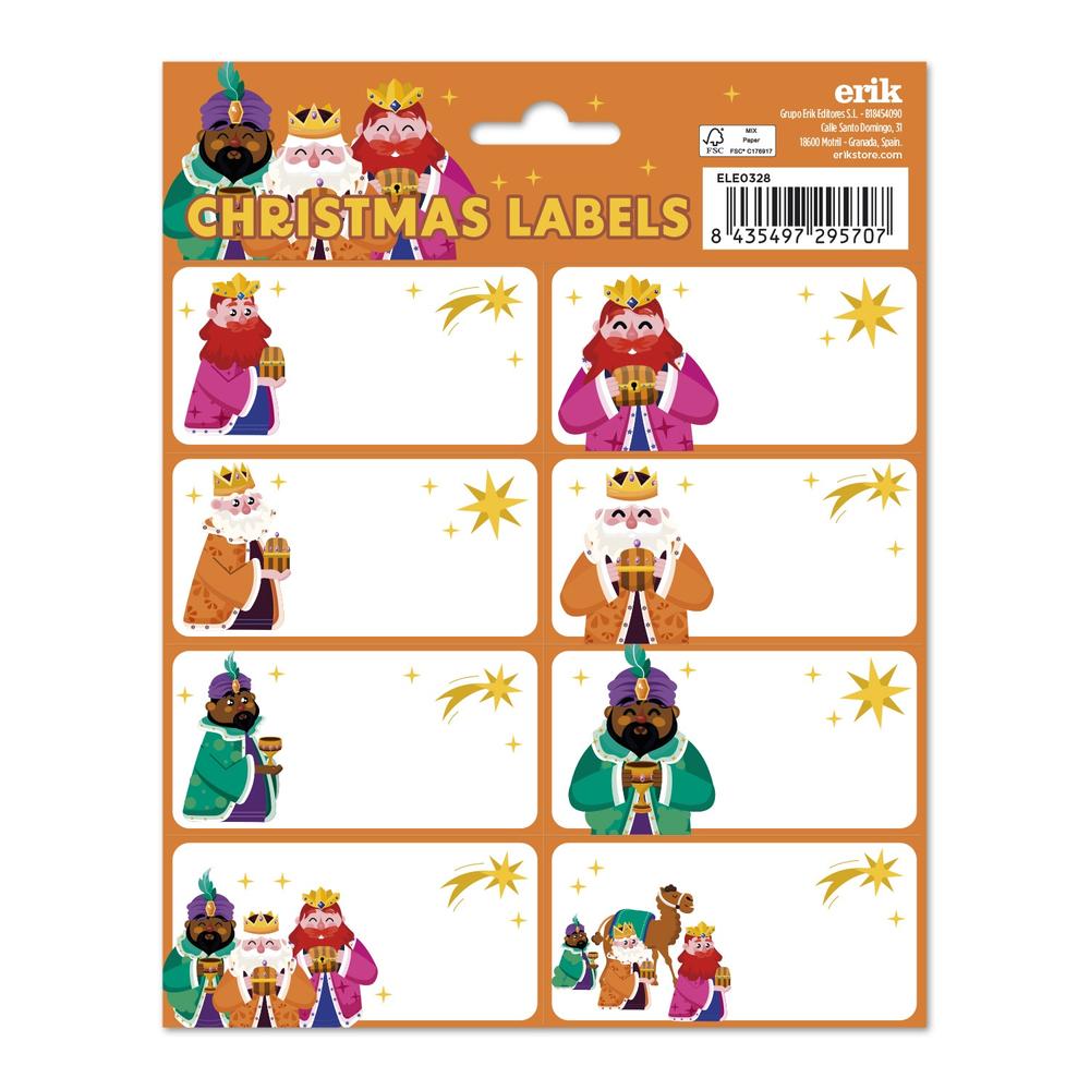 Grupo Erik - Christmas The Three Wise Men Stickers Étiquettes adhésives - Multicolore